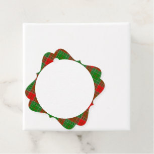 christmas plaid Favour Tags