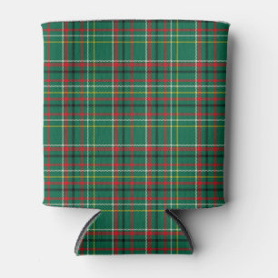 Christmas Plaid Green Pattern-23914 Can Cooler