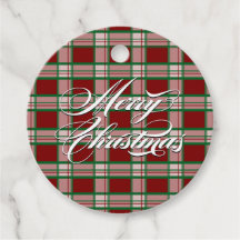 Christmas Plaid Holiday Gift Tags