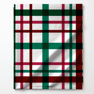 Christmas Plaid in Red and Green Pattern Fabric