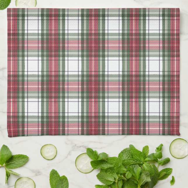 Christmas Plaid - Kitchen Towels (Folded)