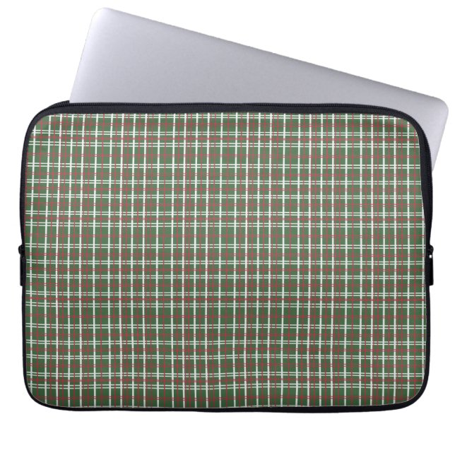 Christmas plaid laptop sleeve (Front)