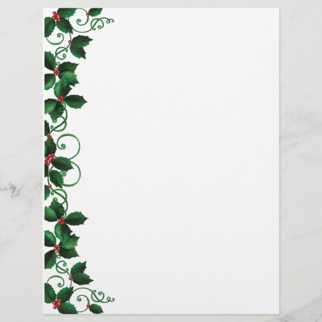 Christmas Plaid Letterhead (Front)