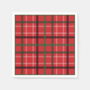 Christmas plaid napkin