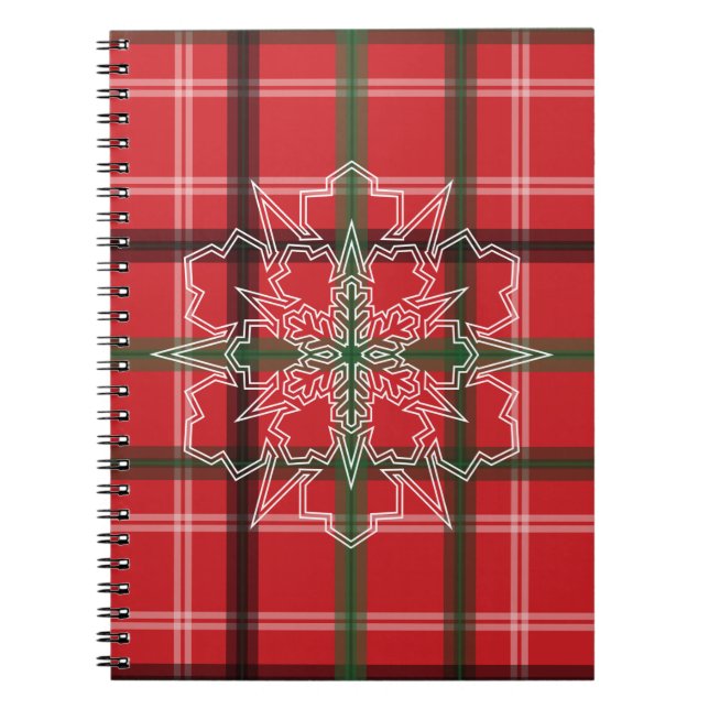 Christmas plaid notebook (Front)