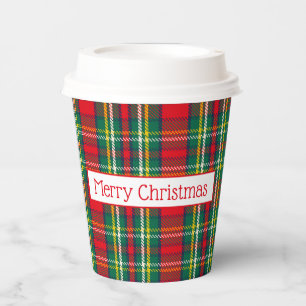 Christmas Plaid Paper cup