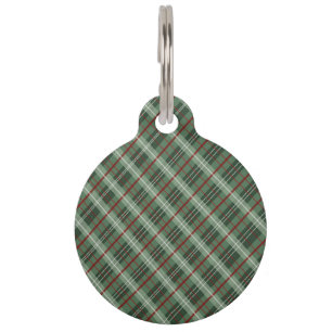 Christmas Plaid Pet Tag