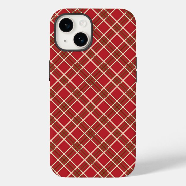 Christmas Plaid Phone Case (Back)