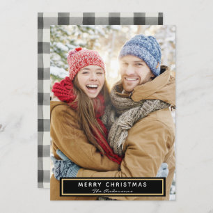 Christmas Plaid Photo Card