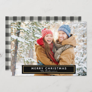 Christmas Plaid Photo Card