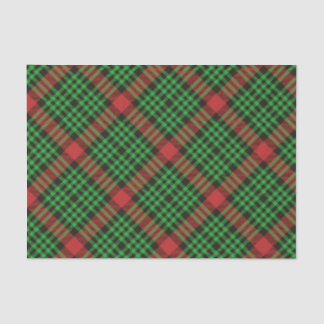 Christmas Plaid Red and Green Wrapping  Tissue Paper