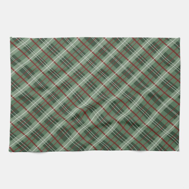 Christmas Plaid Tea Towel (Horizontal)