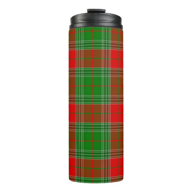 Christmas plaid thermal tumbler (Front)