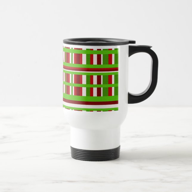 Christmas Plaid Travel Mug (Right)