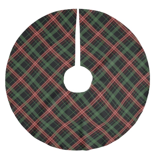 Christmas plaid tree skirt (Front)
