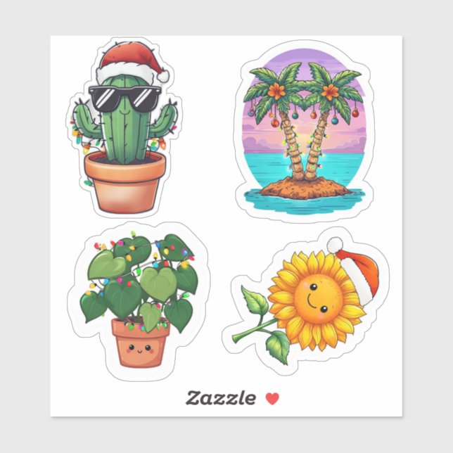 Christmas Plants Sticker Sheet (Sheet)