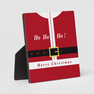 Christmas Plaque Gift Santa Claus - Your Text Name
