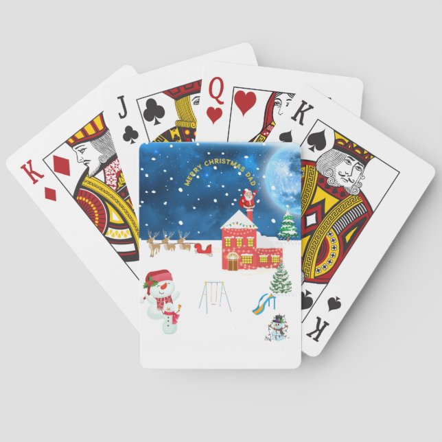 Christmas  playing cards (Back)