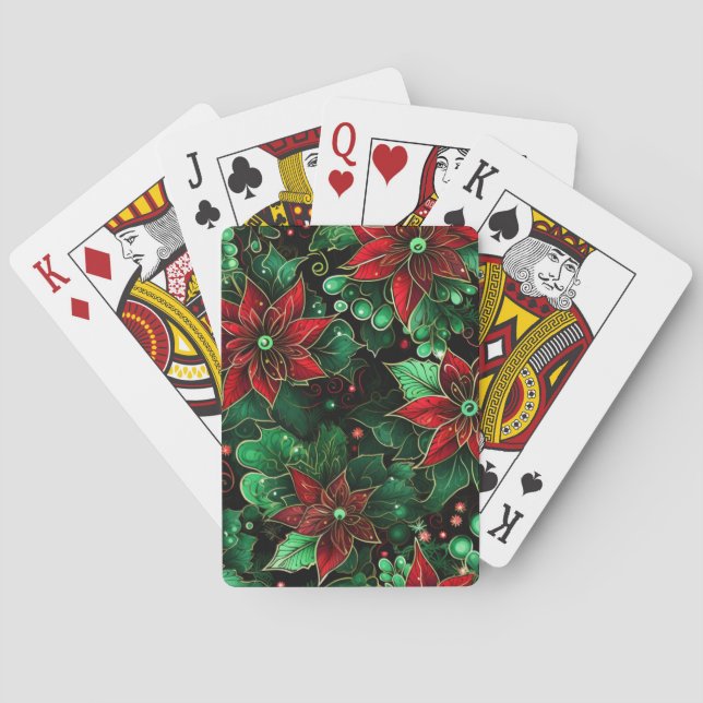 Christmas  playing cards (Back)