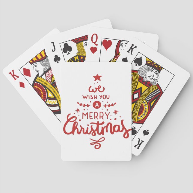 Christmas  playing cards (Back)