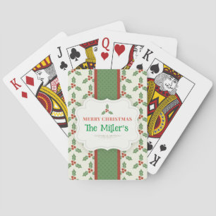 Christmas Playing Cards - Personalised -Add Name
