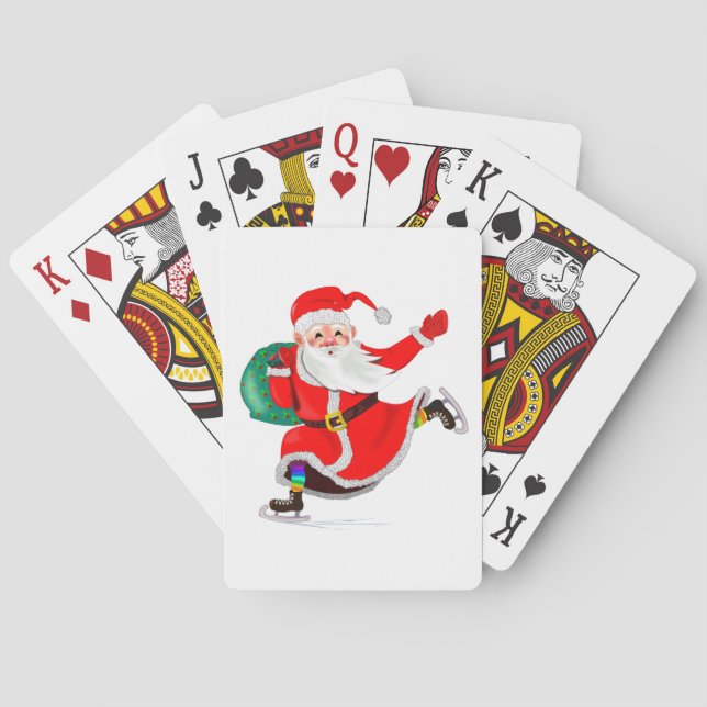 Christmas Playing Cards Santa Claus Gift (Back)