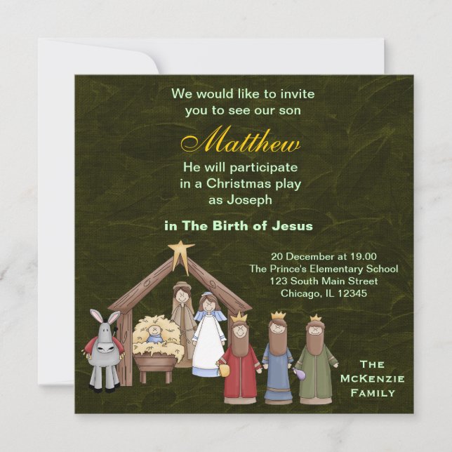 Christmas Plays Invitation (Front)