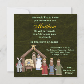 Christmas Plays Invitation