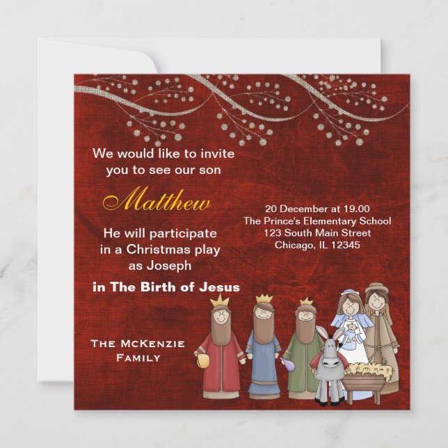 Christmas Plays Invitation (Front)