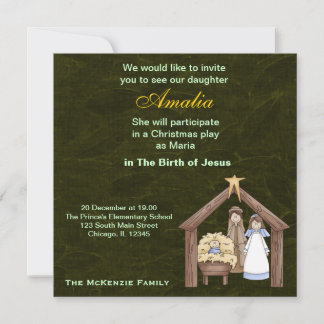 Christmas Plays Invitation