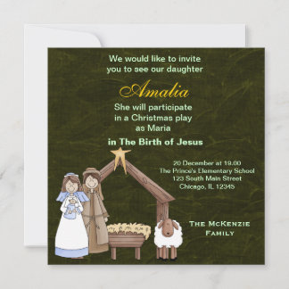 Christmas Plays Invitation