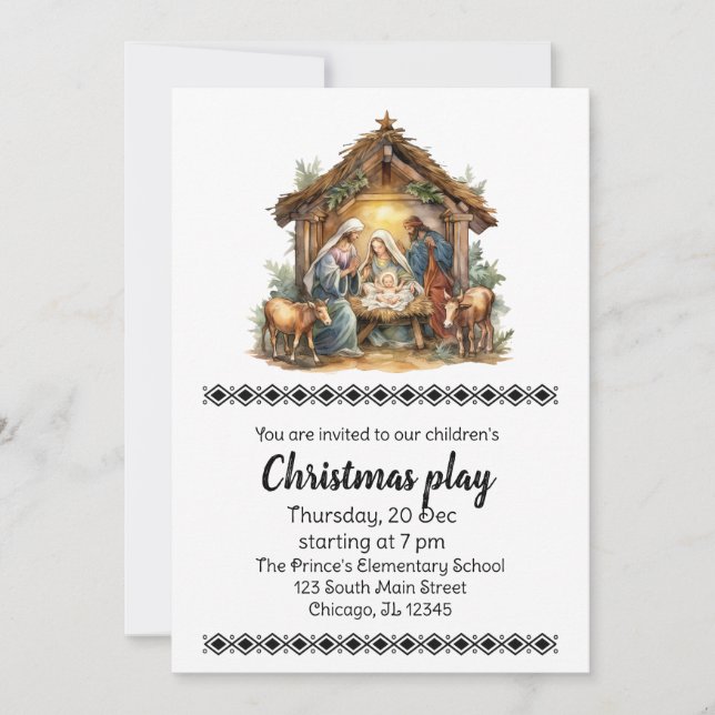 Christmas Plays Invitation (Front)