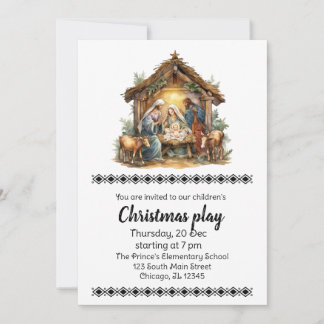 Christmas Plays Invitation