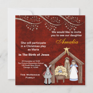 Christmas Plays Invitation