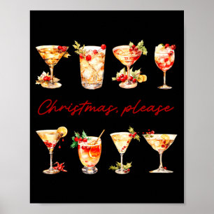 Christmas Please Vintage Christmas Tails Girls Wom Poster