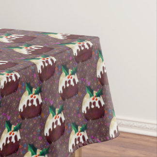 Christmas Plum Pudding   Tablecloth