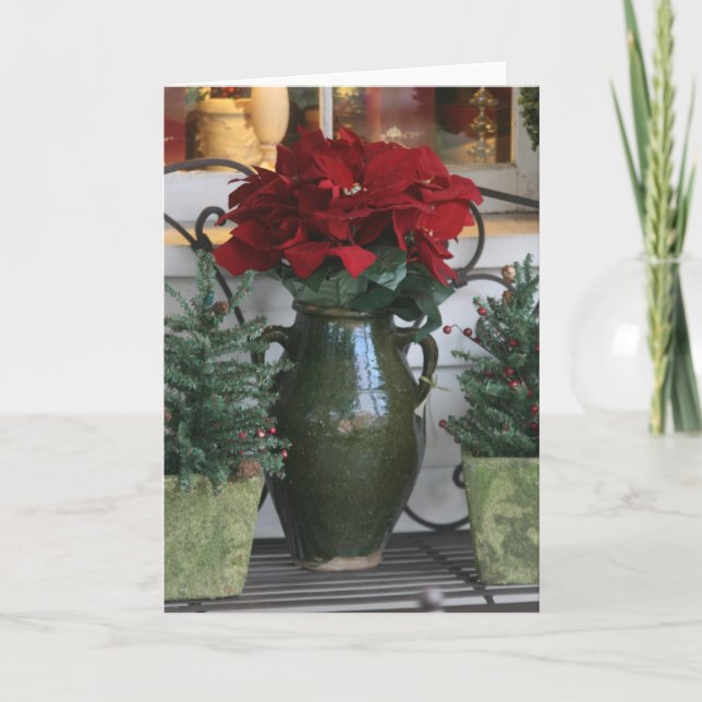 Christmas Poinsetta card (Front)