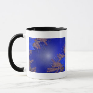 Christmas Poinsettia Black And Grey I Mug