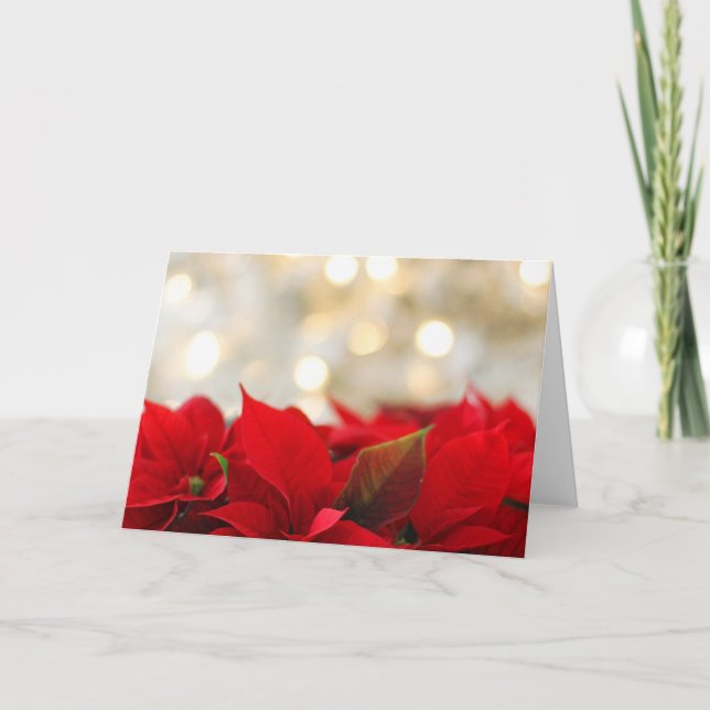 Christmas Poinsettia Card (Front)
