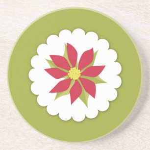 Christmas Poinsettia Coaster
