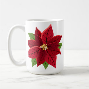 Christmas Poinsettia Coffee Mug