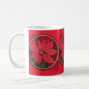Christmas Poinsettia Coffee Mug