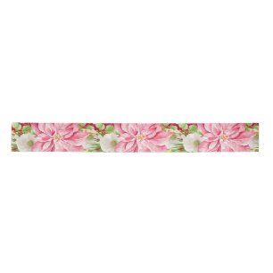 Christmas Poinsettia Floral Holiday Satin Ribbon