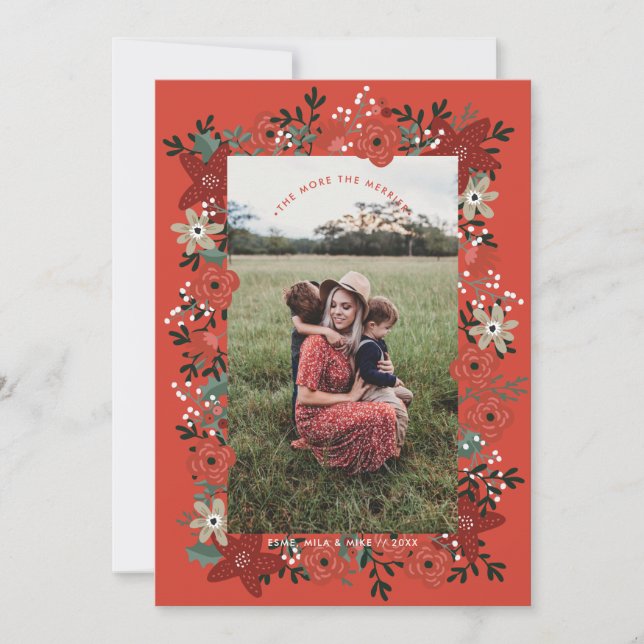 Christmas Poinsettia Foliage (Front)