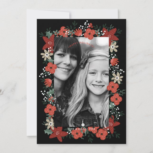 Christmas Poinsettia Foliage (Front)