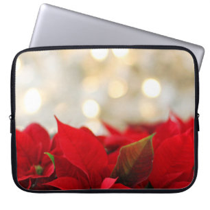 Christmas Poinsettia Laptop Sleeve