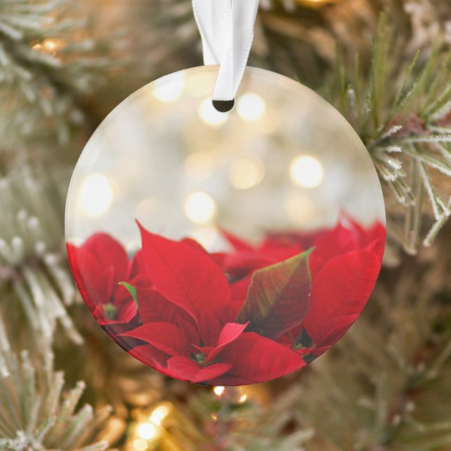 Christmas Poinsettia Ornament (Tree)