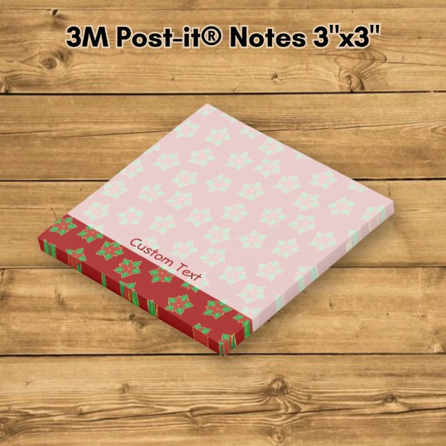Christmas Poinsettia Pattern Post-it Notes (Creator Uploaded)
