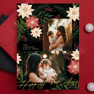 Christmas Poinsettia Splendour Photo Collage