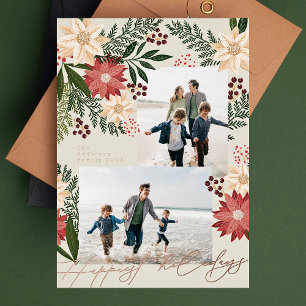 Christmas Poinsettia Splendour Photo Collage